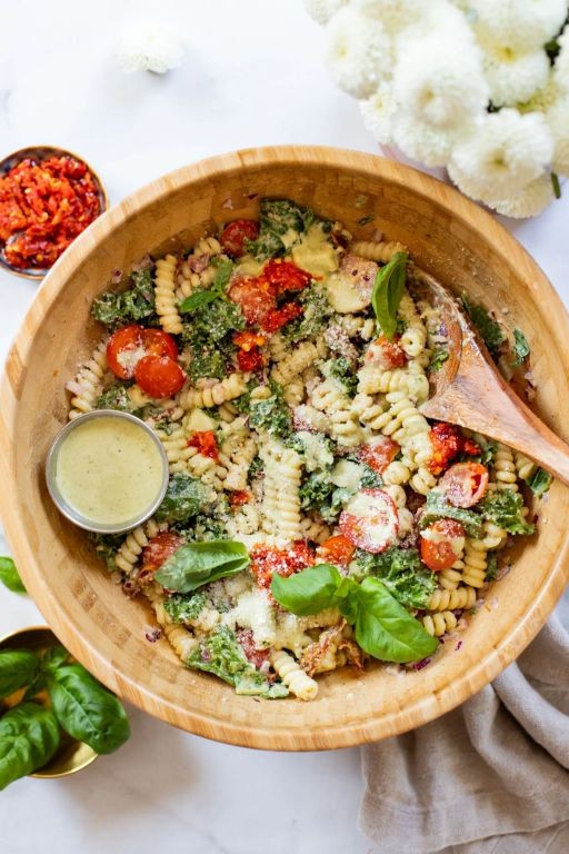 Savory Pesto Pasta Salad