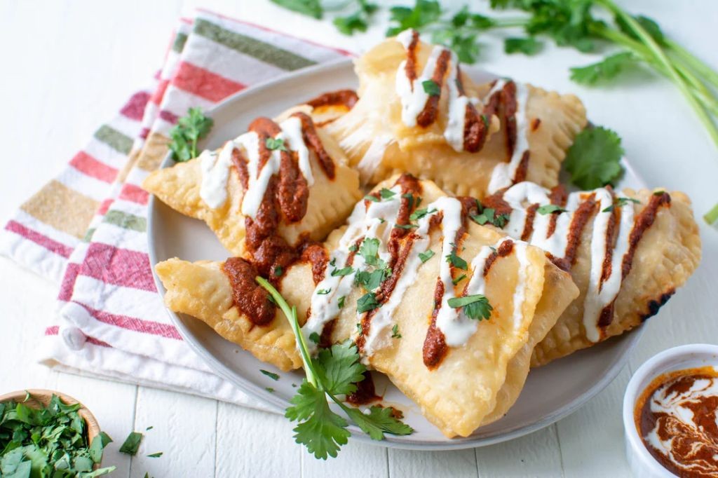 Savory Sopaipillas with Salsa Verde