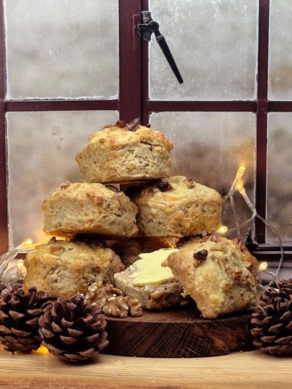 Savory Walnut and Cheddar Scones