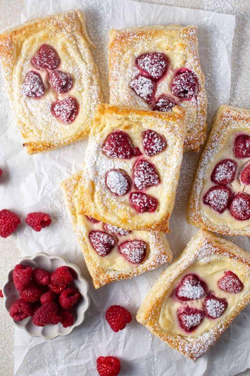 Schar Puff Pastry Raspberry Cream Cheese Danishes
