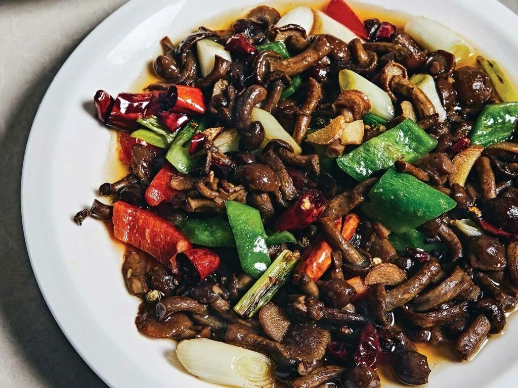 Schezuan Peppercorn Mushroom Stir-Fry