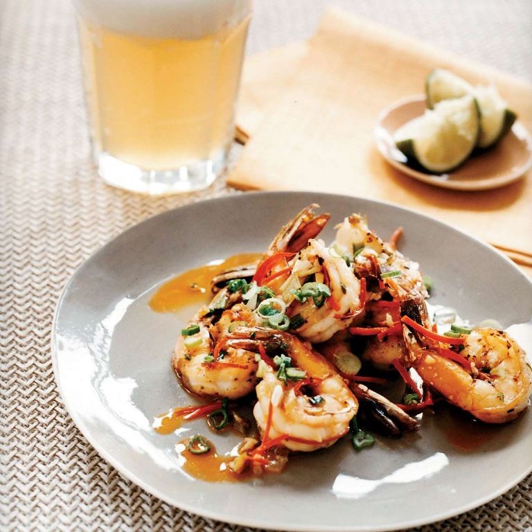 Schezuan Peppercorn Shrimp Skewers