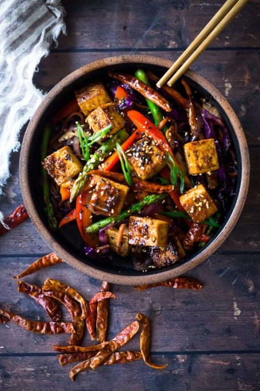 Schezuan Peppercorn Tofu with Vegetables