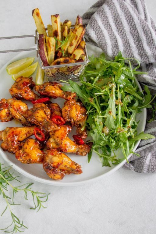 Scotch Bonnet Honey Glazed Wings