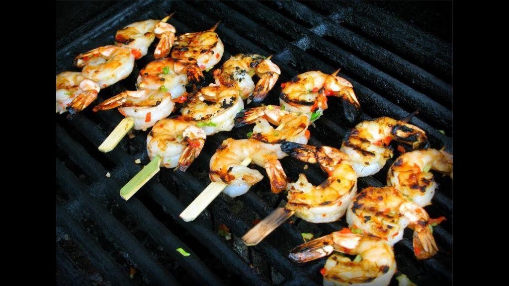Scotch Bonnet and Garlic Shrimp Skewers