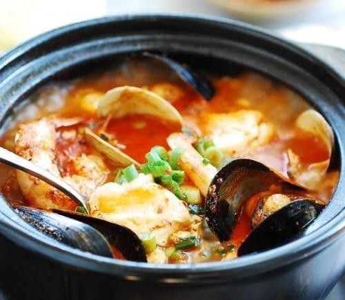 Seafood Sundubu-Jjigae with Mussels