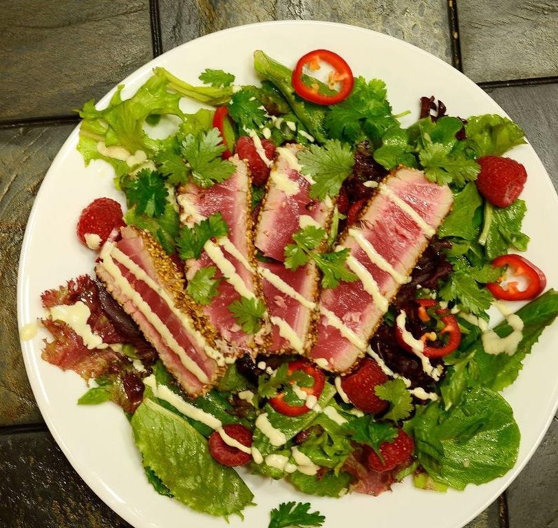 Seared Ahi Tuna with Wasabi Aioli