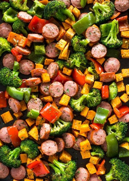 Sheet Pan Sausage and Veggies