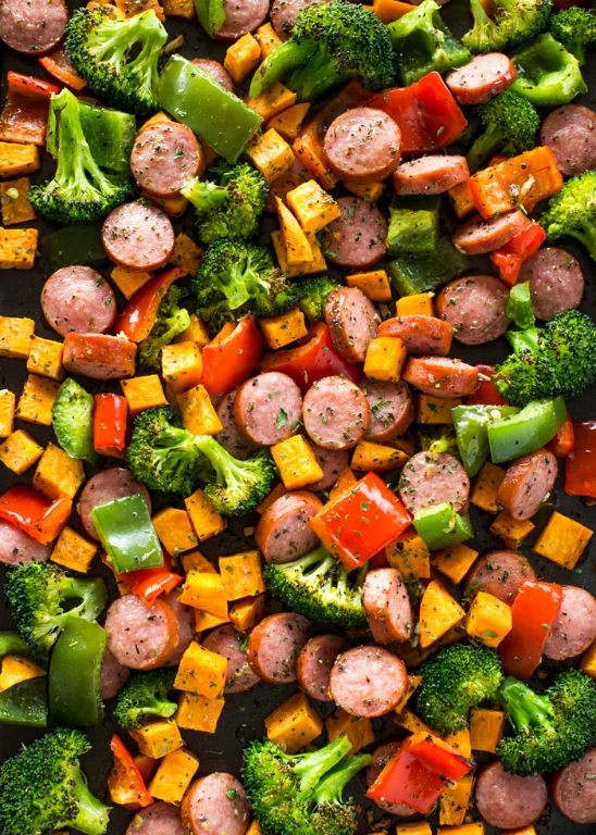 Sheet Pan Sausage and Veggies