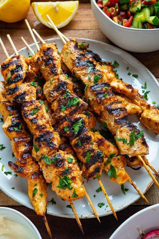 Shish Tawook (Grilled Chicken Skewers)