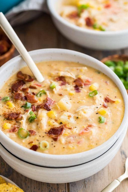 Shredded Chicken and Corn Chowder