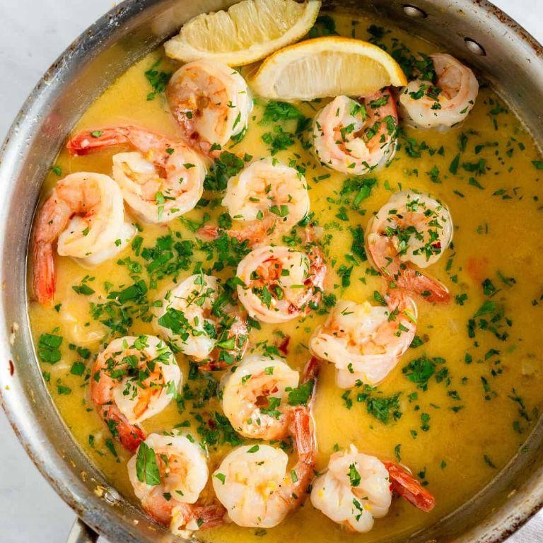 Shrimp Scampi with Garlic and White Wine