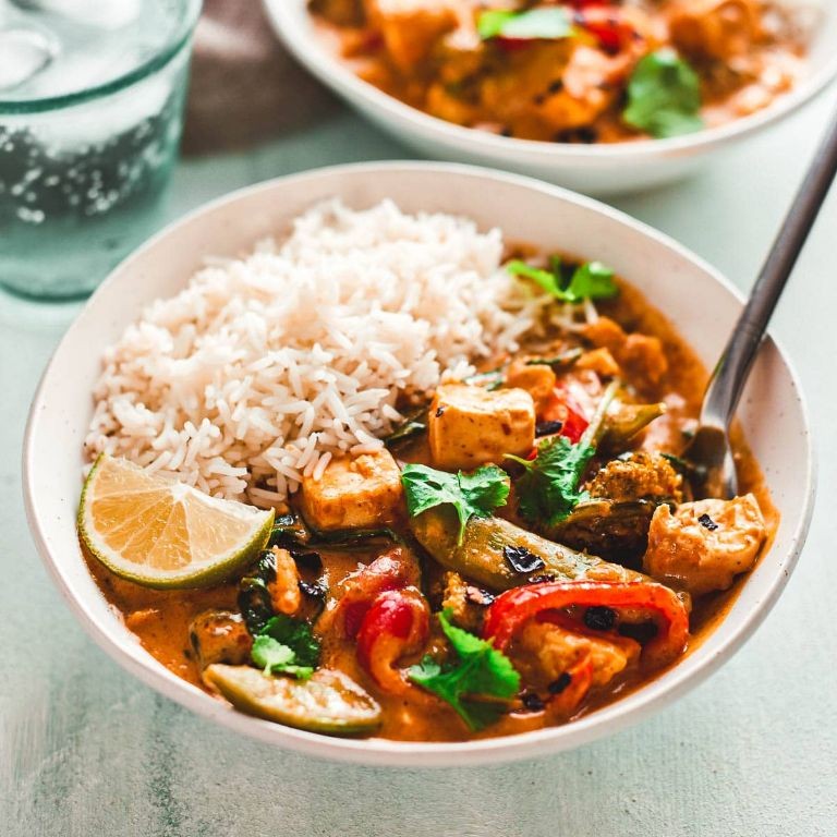 Silken Tofu Curry with Coconut Milk
