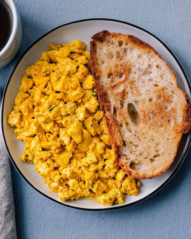 Silken Tofu Scramble with Turmeric
