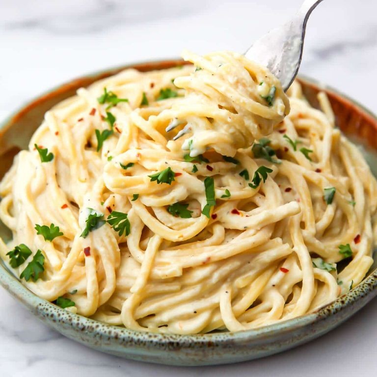 Silken Tofu Vegan Alfredo Sauce