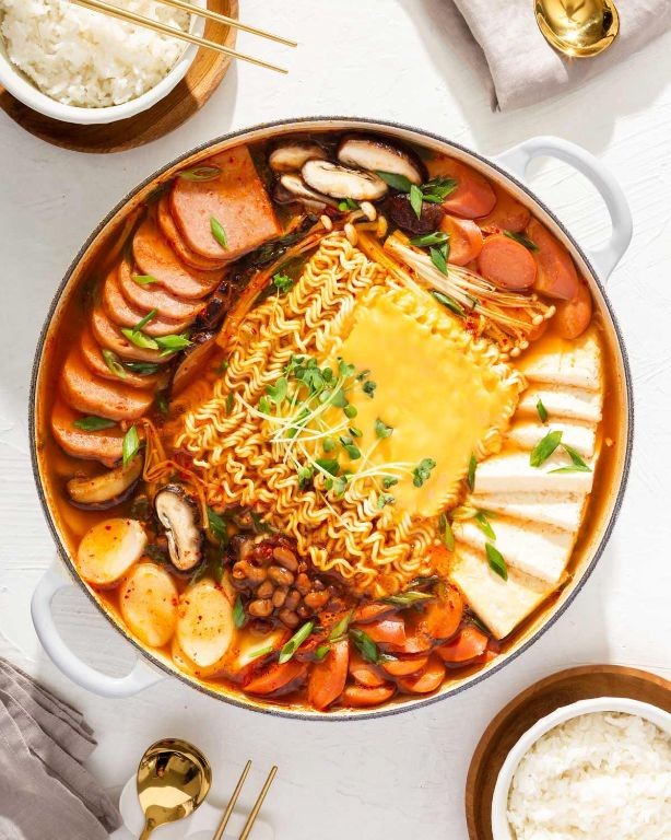 Simple Korean Army Stew (Budae Jjigae)