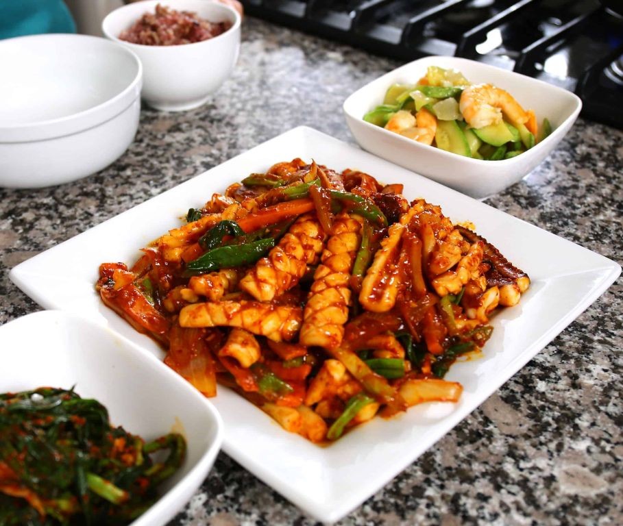 Simple Ojingeo Bokkeum (Spicy Stir-Fried Squid)