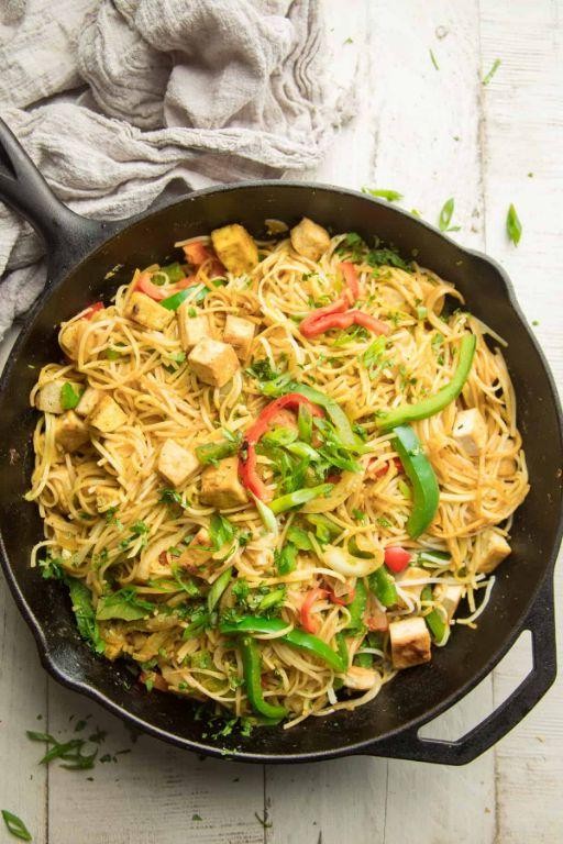 Singapore-Style Noodles with Five-Spice Tofu