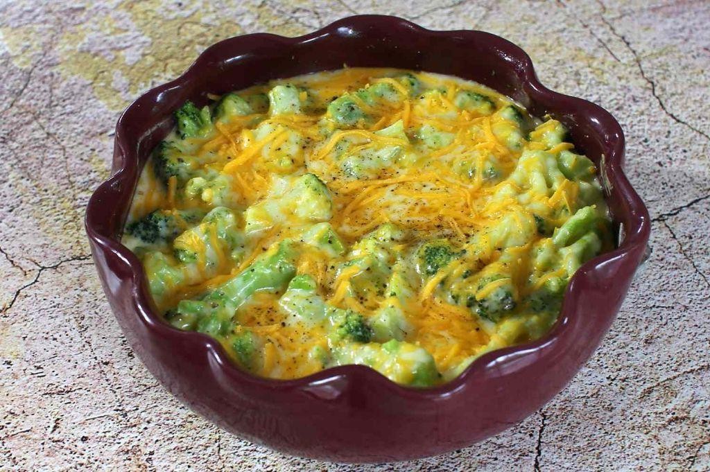Slow Cooker Cauliflower and Broccoli Gratin