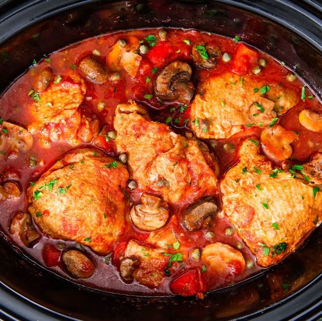 Slow Cooker Chicken Cacciatore