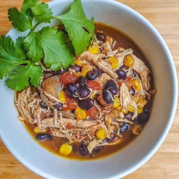 Slow Cooker Chicken and Black Bean Chili