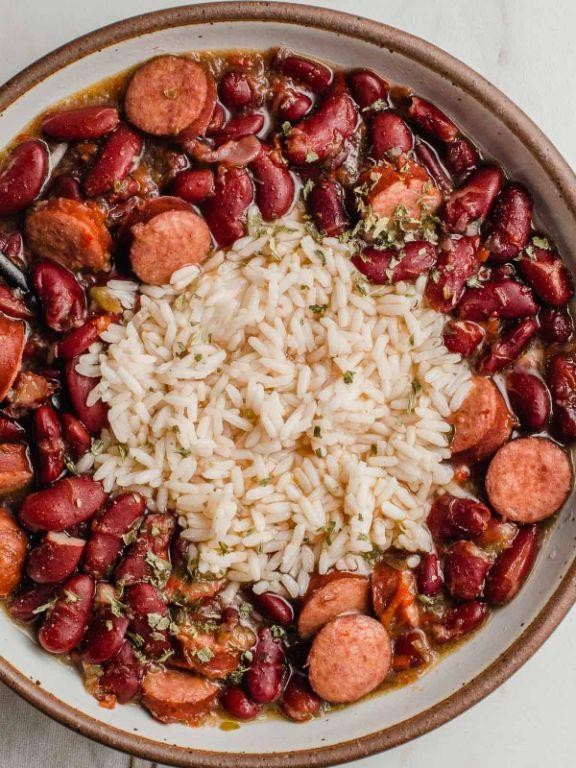 Slow Cooker Kielbasa and Red Beans