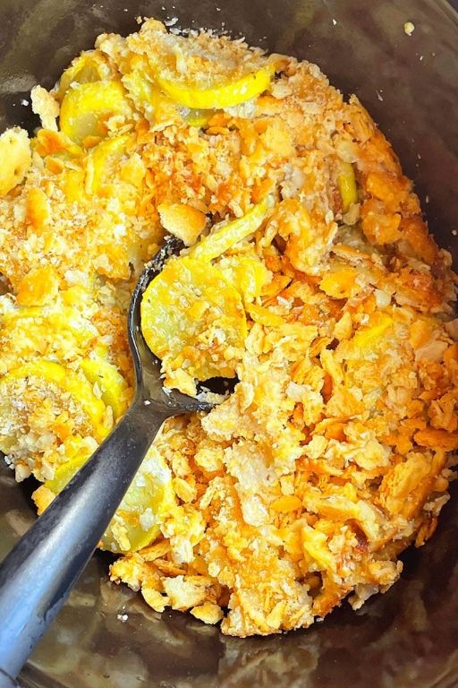 Slow Cooker Squash Casserole