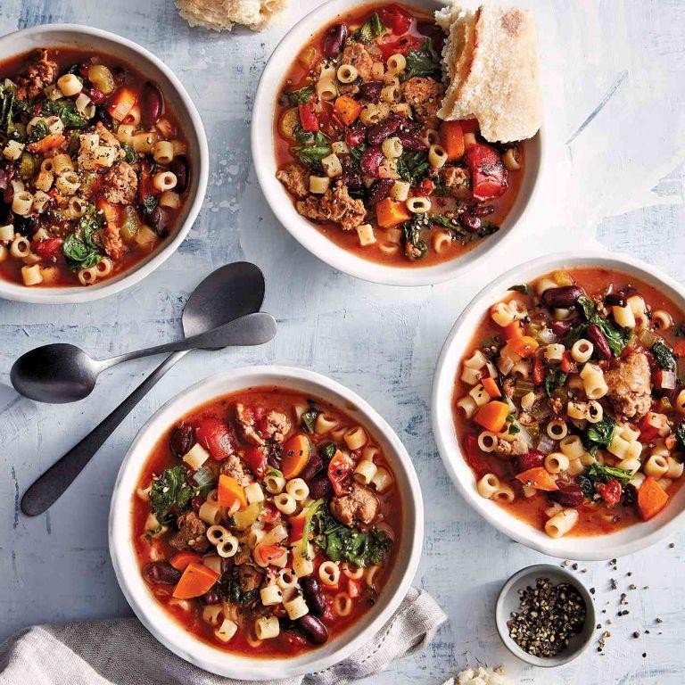 Slow Cooker Turkey and Kale Soup