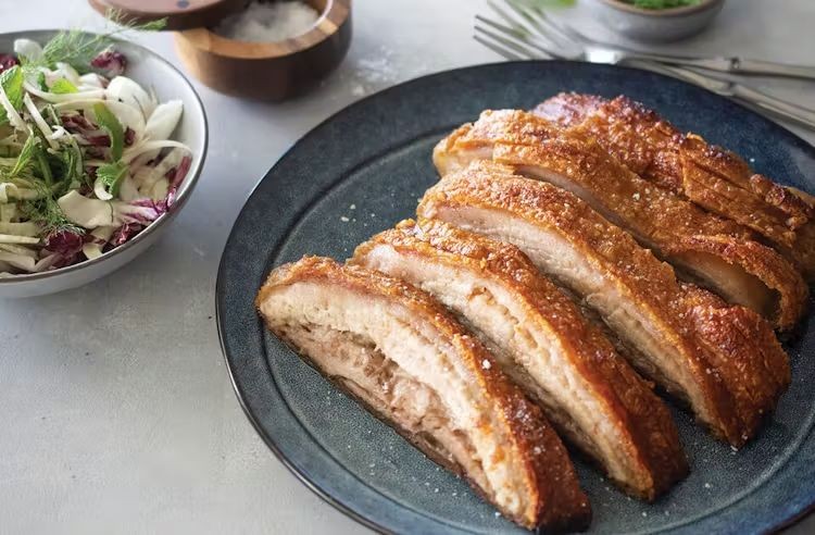 Smoked Pork Belly with Apple Cider Glaze