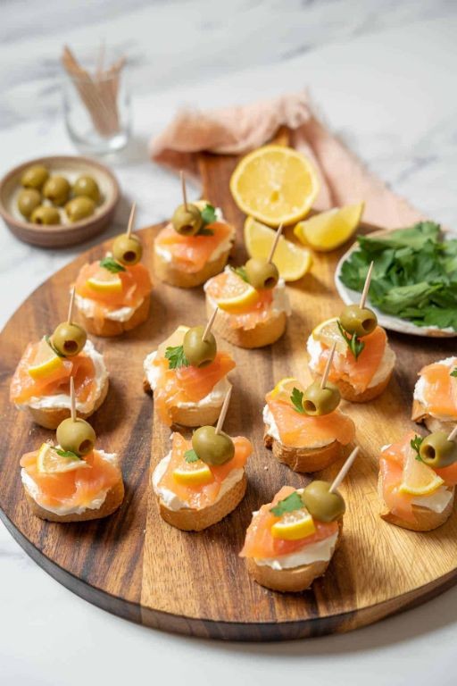 Smoked Salmon and Cream Cheese Pintxos