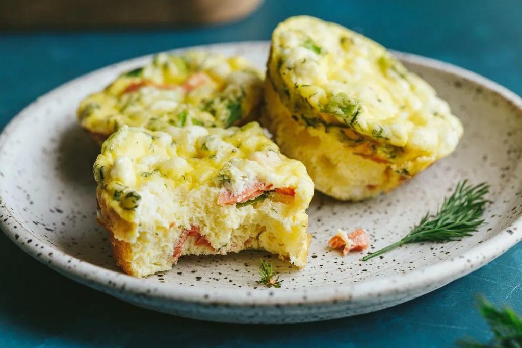Smoked Salmon and Dill Egg White Bites