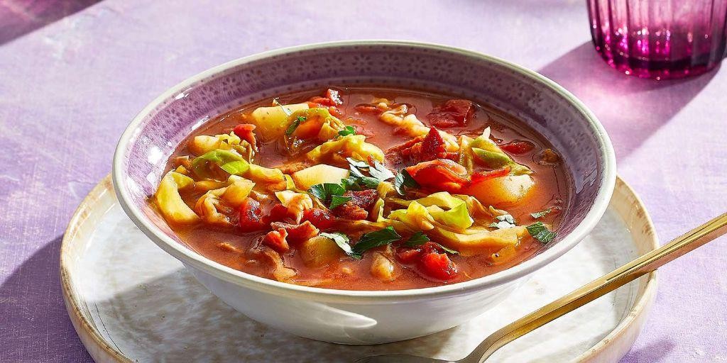 Smoky Bacon and Cabbage Soup