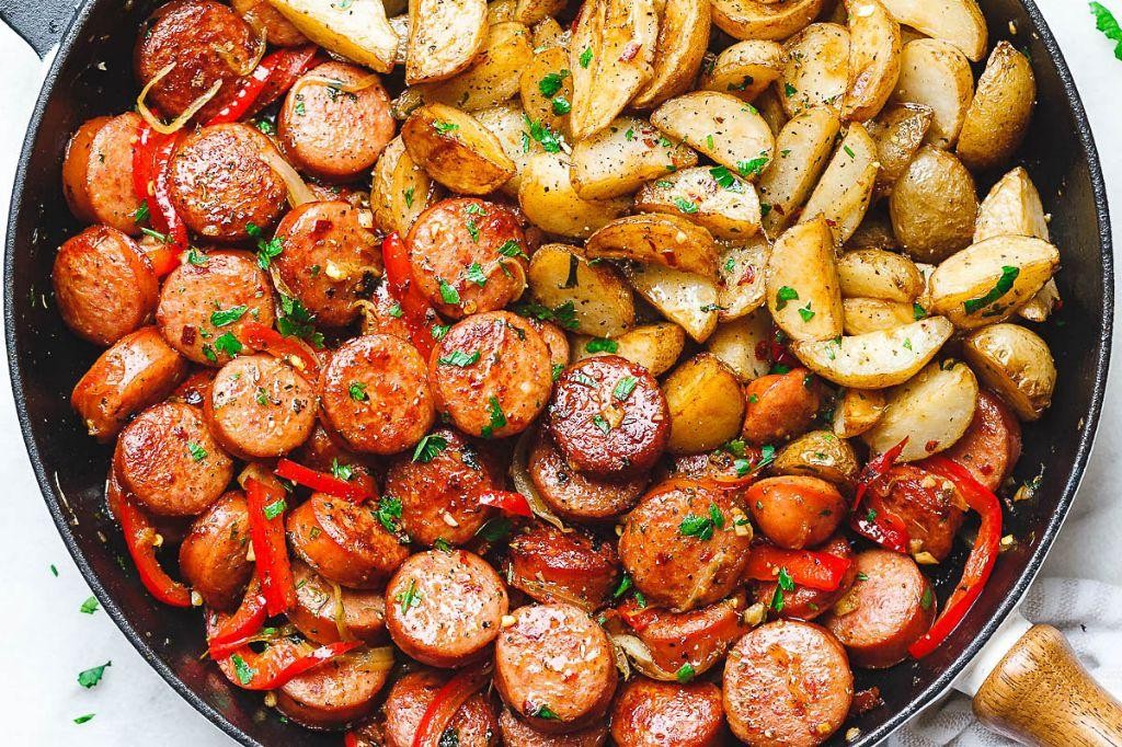 Smoky Kielbasa and Potato Skillet