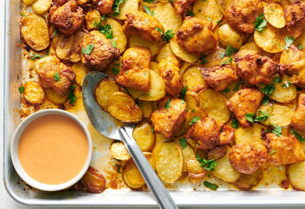 Smoky Paprika Chicken Thighs with Potatoes