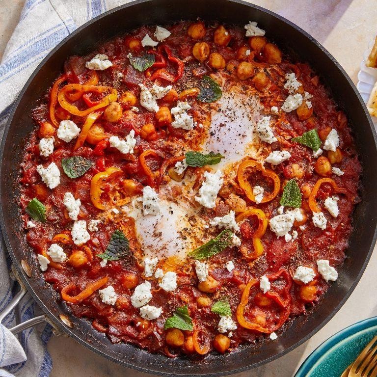 Smoky Paprika Shakshouka with Chickpeas