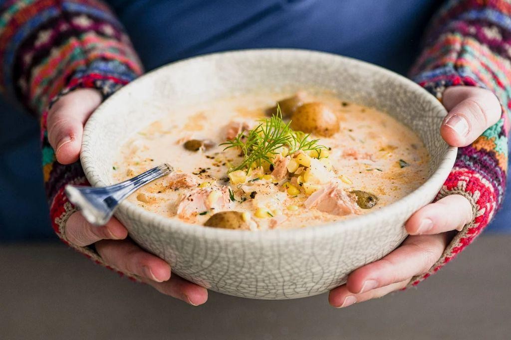Smoky Salmon Chowder for Cold Nights
