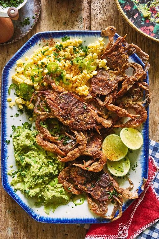 Soft Shell Crab Ceviche with Avocado