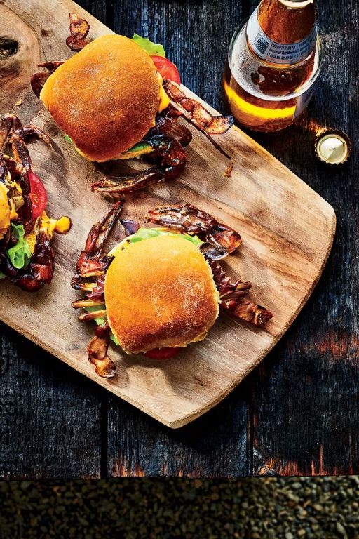 Soft Shell Crab Sliders with Sriracha Mayo