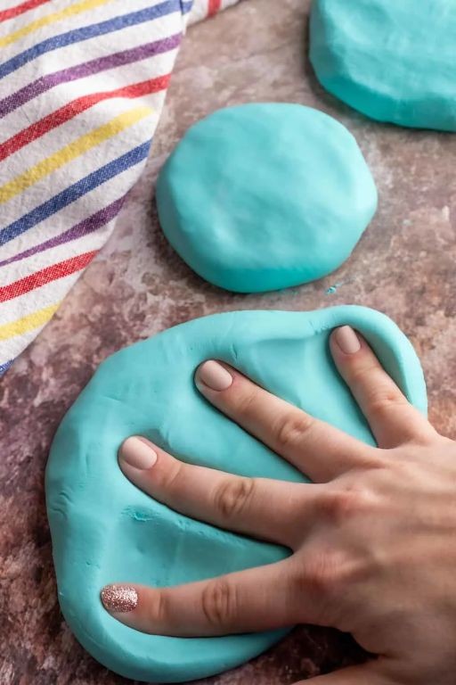 Soft and Stretchy Playdough with Cream of Tartar