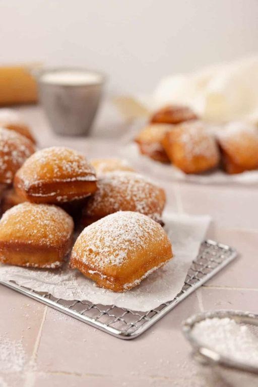 Sourdough Beignets with Powdered Sugar