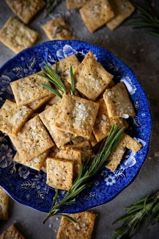 Sourdough Crackers with Sea Salt