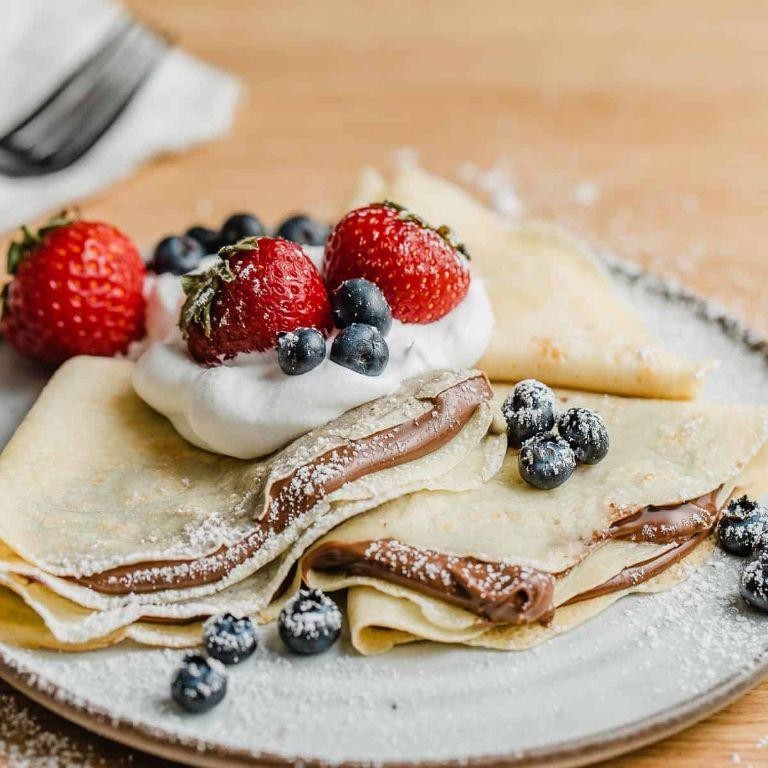 Sourdough Crepes with Nutella