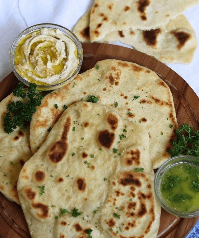 Sourdough Flatbread with Garlic Butter