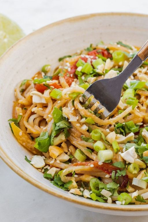Spam Pad Thai with Peanuts