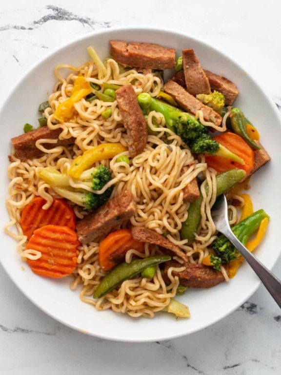 Spam Pancit Canton Noodle Stir-Fry