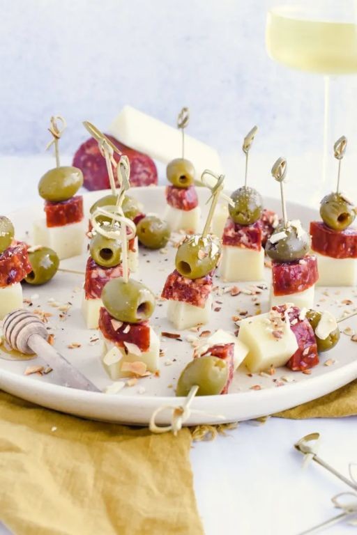 Spanish Chorizo and Manchego Cheese Pintxos