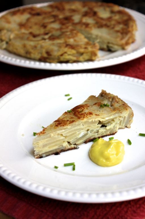 Spanish Tortilla Pintxos with Aioli