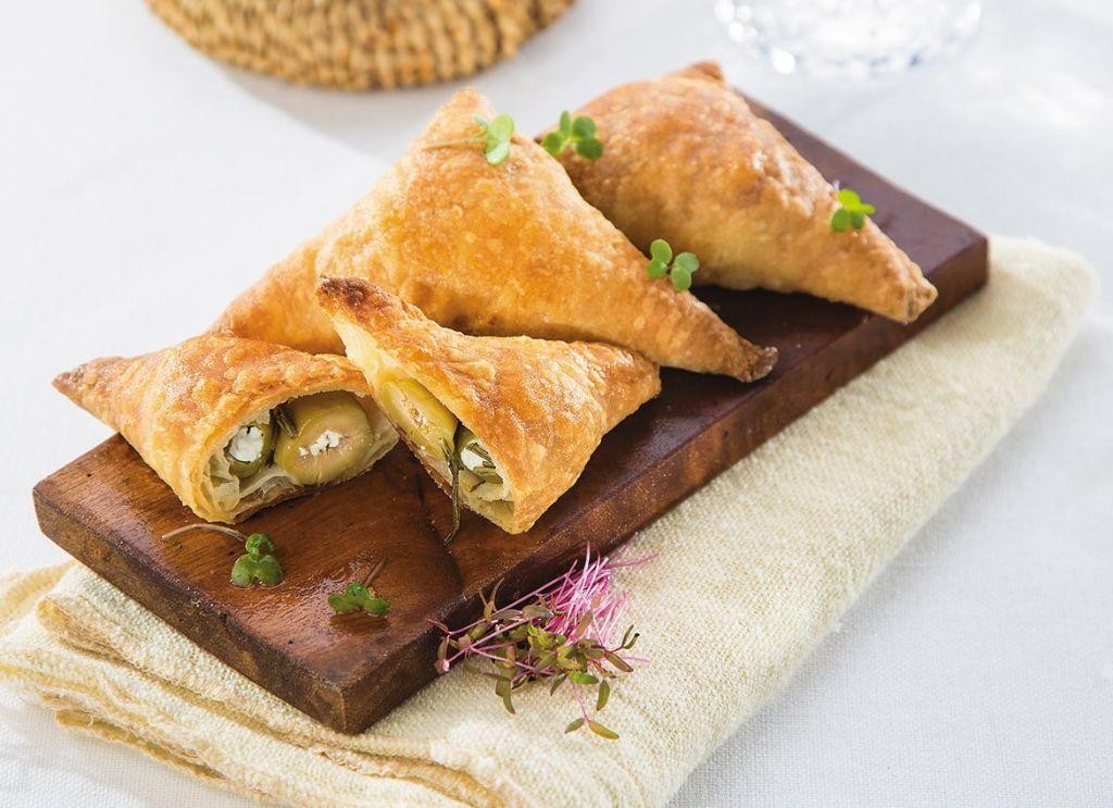 Spanish olive and manchego cheese empanadas