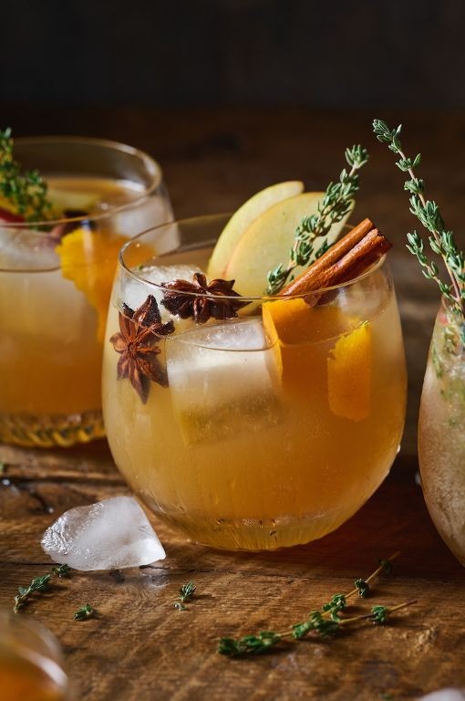 Spiced Apple Cider Punch with Bourbon
