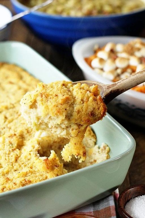 Spiced Cornbread Dressing with Nutmeg and Cinnamon